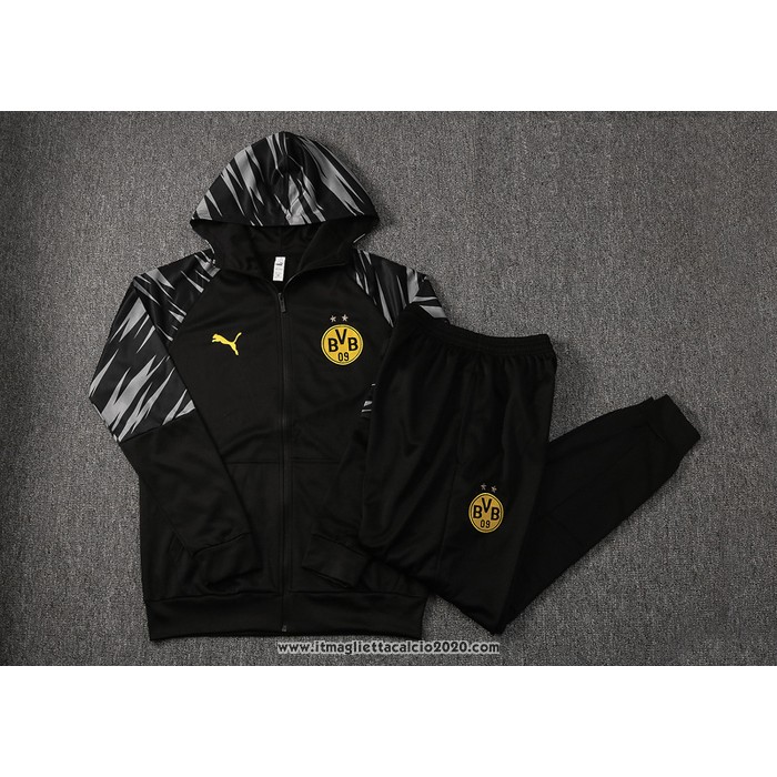 Tuta da Track con Capucha Borussia Dortmund 2021 Nero